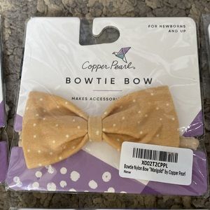 NWT Copper Pearl Bowtie Bow Marigold
